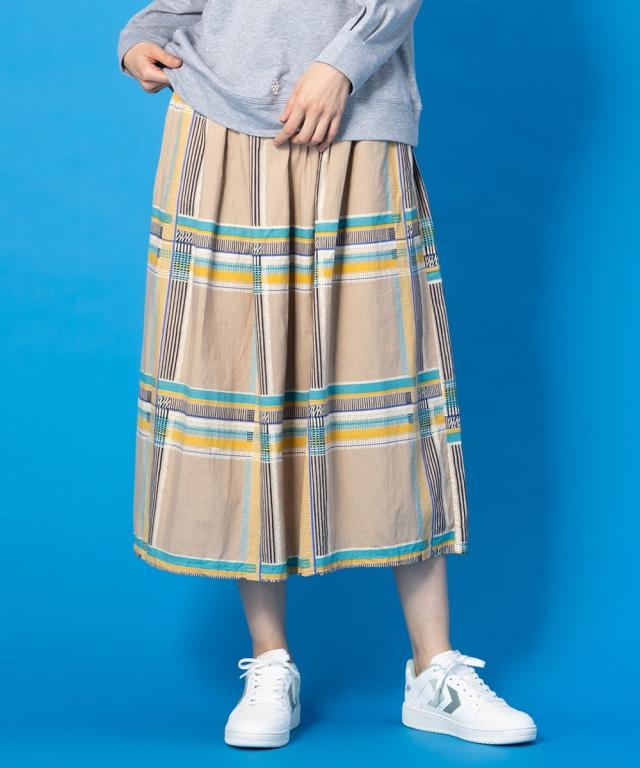 サブ ストリート（sab street）/【大きいサイズ】 9号・15号(M・3L) 手描きチェックスカート