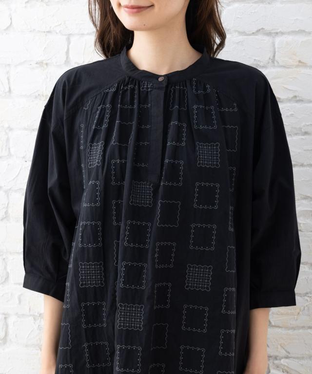 サブ ストリート/【大きいサイズ】 9号・15号(M・3L) スクエア刺繍ワンピース サブ ストリート/【大きいサイズ】 9号・15号(M・3L) スクエア刺繍