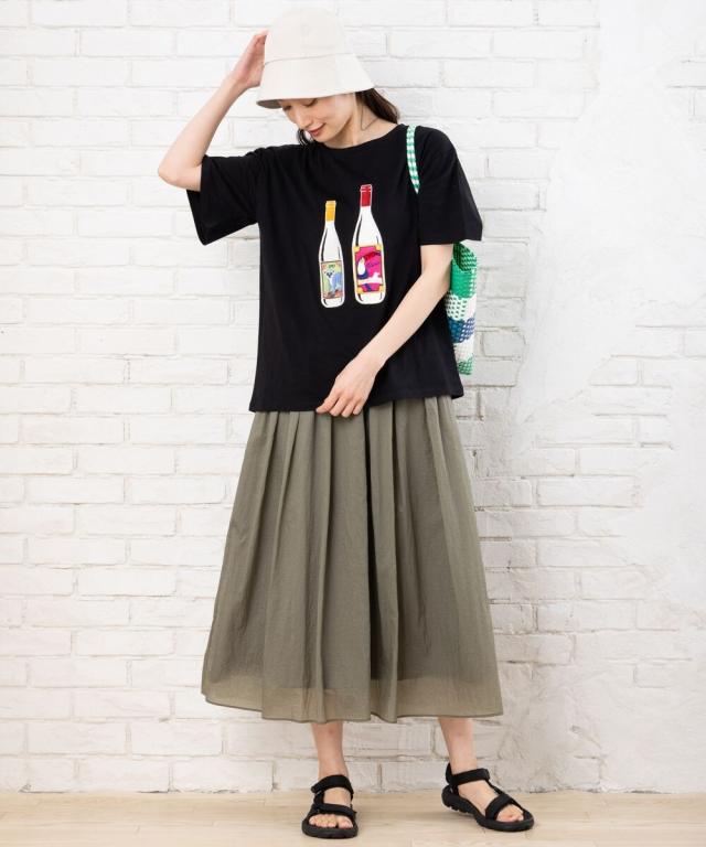 サブ ストリート（sab street）/【大きいサイズ】 9号・15号(M・3L) シアーオーガンジースカート サブ ストリート（sab street）/【大きいサイズ】 9号・15号(M・3L