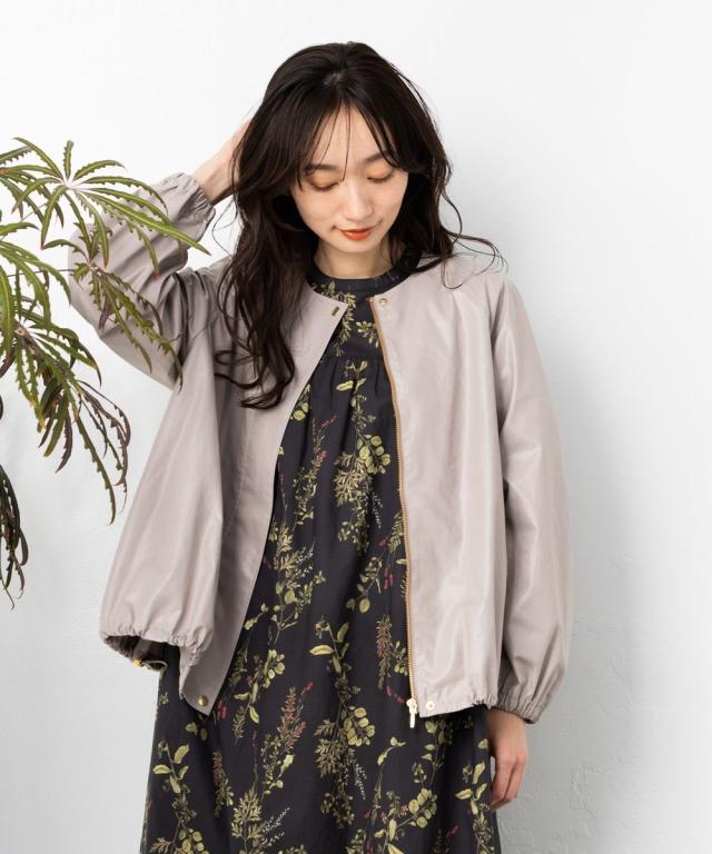 サブ ストリート（sab street）/【大きいサイズ】 15号(3L) 【MADE IN JAPAN】レザータッチブルゾン