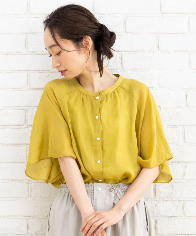 サブ ストリート（sab street）/【大きいサイズ】 9号・15号(M・3L) ラミーフレアスリーブブラウス