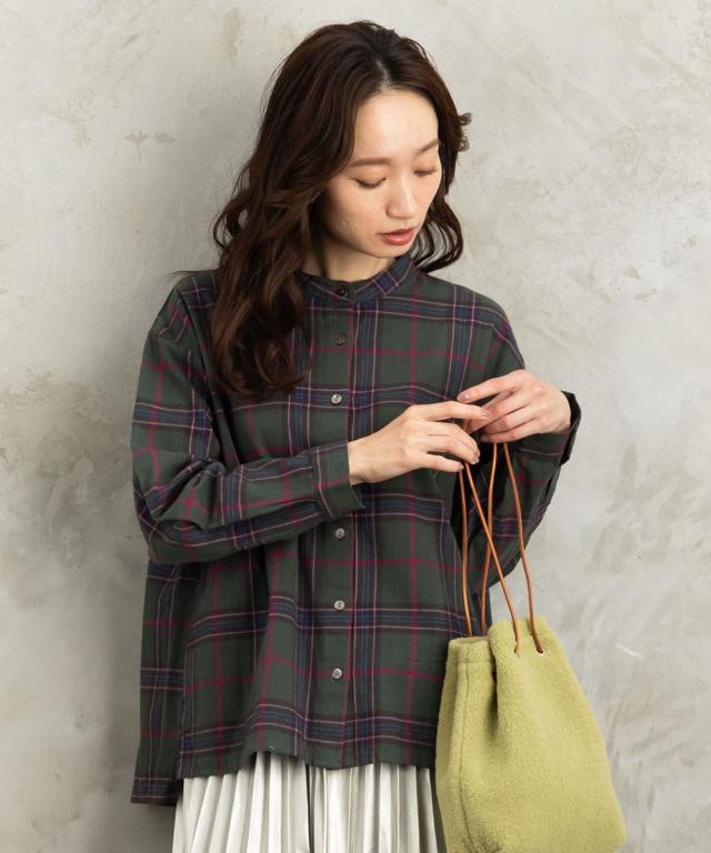 サブストリート（sab street）/【大きいサイズ】 21号(6L〜) 起毛チェックへリンボンブラウスの通販は 14,960円