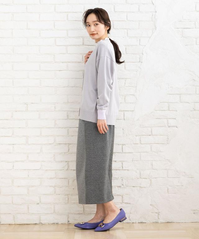 サブストリート（sab street）/【大きいサイズ】 15号(M・3L) FONTLAB 袖口配色Vカーディガン