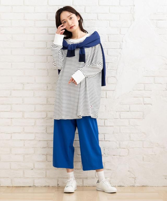 サブストリート（sab street）/【大きいサイズ】 21号(6L〜) FONTLAB 袖口配色Vカーディガン