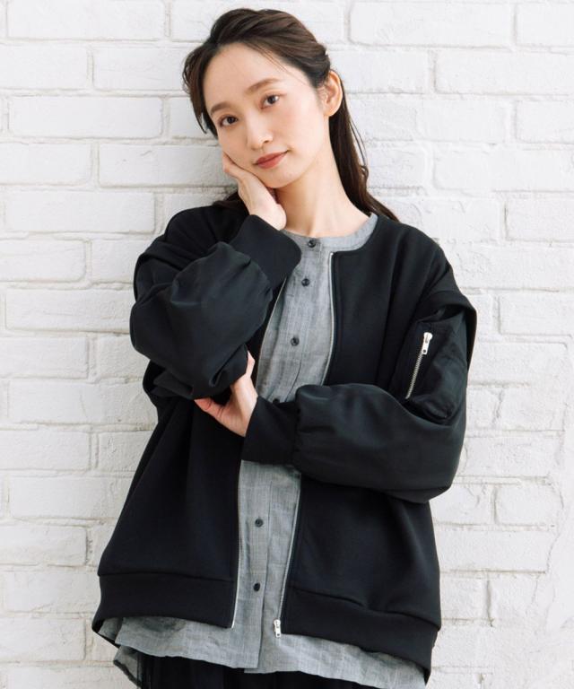 サブストリート（sab street）/【sabstreet bis】【web限定】【大きいサイズ】 15号 ダンボールニットMA−1の通販は