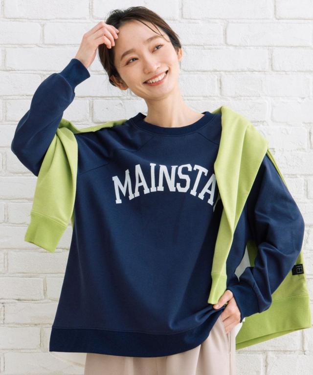 サブストリート（sab street）/【大きいサイズ】 21号(6L〜) FONTLAB カレッジロゴシャツコンビスウェット サブストリート（sab street）/【大きいサイズ】 21号(6L〜) FONTLAB