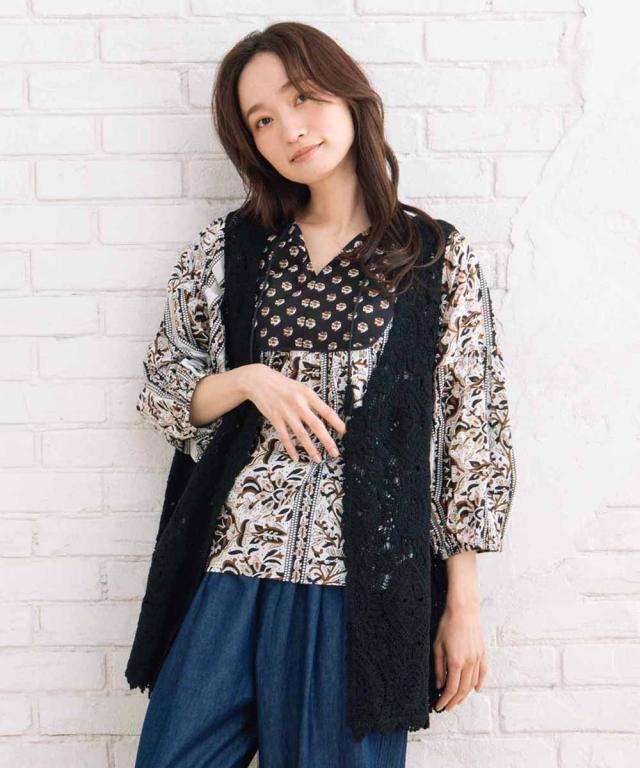 サブストリート（sab street）/【大きいサイズ】 15号(3L) クロシェ風