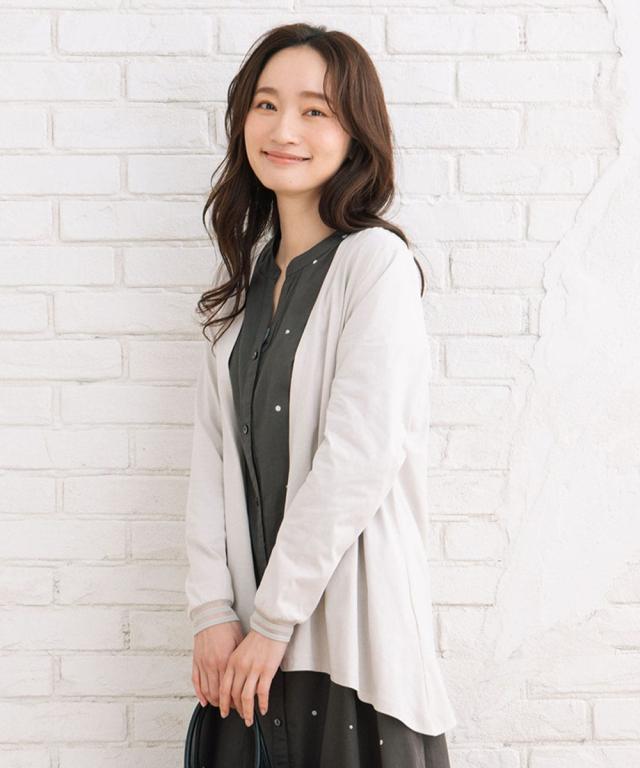 サブストリート（sab street）/【大きいサイズ】 21号(6L〜) 【MADE IN JAPAN】シアーリブカットカーディガン