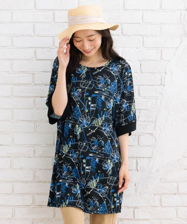 サブストリート（sab street）/【大きいサイズ】 21号(6L〜) [30th]エスパンディアソートプリントチュニック