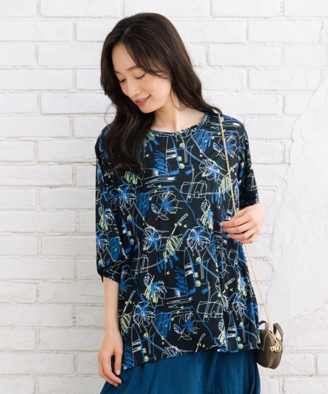 サブストリート（sab street）/【大きいサイズ】 15号(3L) [30th]エスパンディアソートプリントカットソー