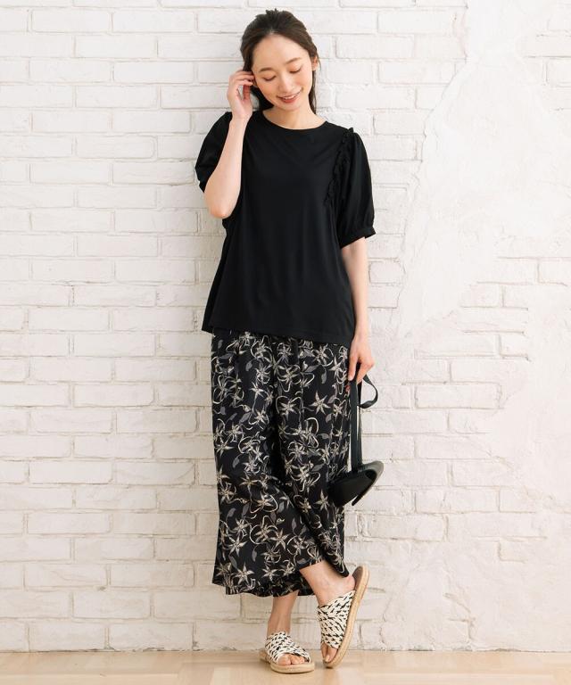 サブストリート（sab street）/15号(3L) INDESIGN リーフプリント  