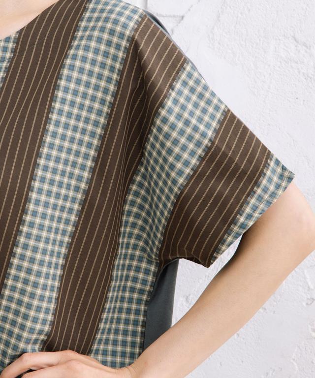 サブストリート（sab street）/21号(6L〜) パッチワーク風チェック