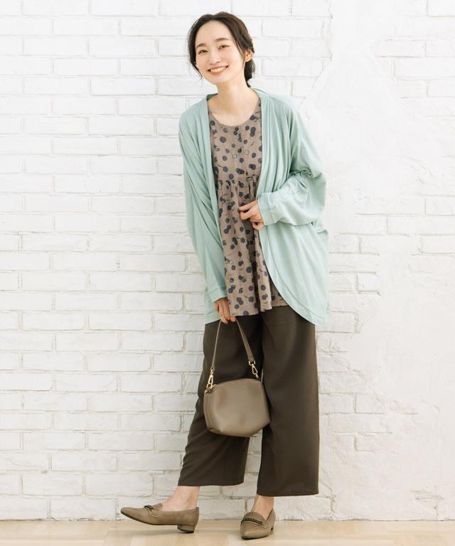 サブストリート（sab street）/【大きいサイズ】21号(6L〜) カモメ×水彩ドットプリント2wayブラウス_6