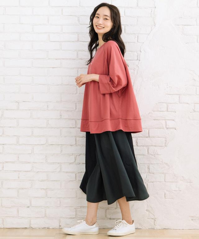 サブストリート（sab street）/【大きいサイズ】21号(6L〜) 【接触冷感】ラグランカットソー サブストリート（sab street）/【大きいサイズ】21号(6L〜) 【接触冷感