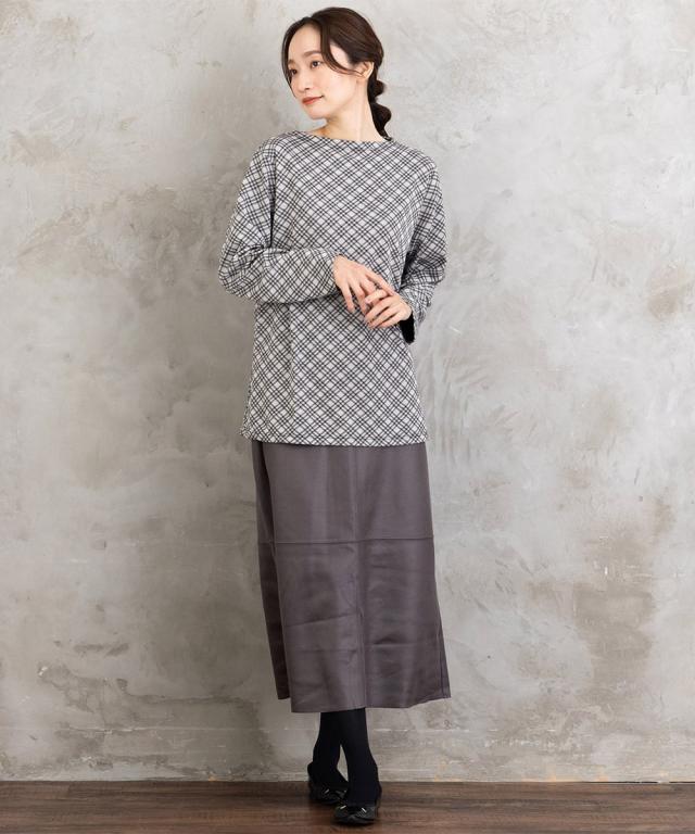 サブストリート（sab street）/【大きいサイズ】21号(6L〜) FONTLAB マシュマロレザーライクスカート サブストリート（sab street）/【大きいサイズ】21号(6L〜) FONTLAB