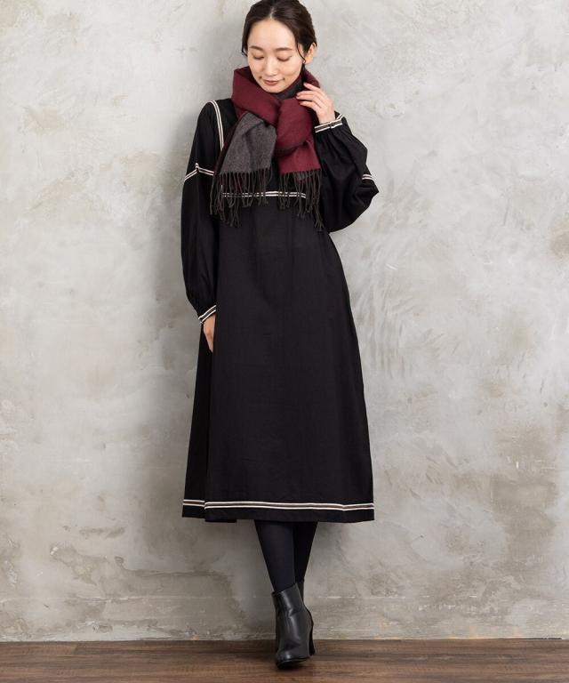 サブストリート（sab street）/【大きいサイズ】INDESIGN コードエンブロイダリーカフタンワンピース