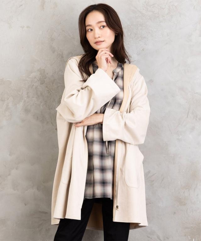 サブストリート（sab street）/【大きいサイズ】【sabstreet bis】【web限定】フェイクスェードZIPコート サブストリート（sab street）/【大きいサイズ】【sabstreet bis