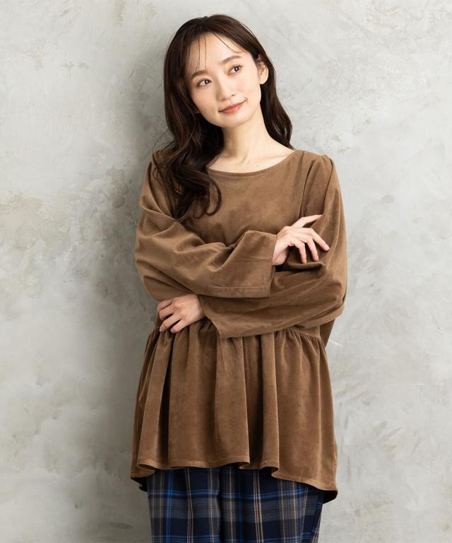 サブストリート（sab street）/【大きいサイズ】【sabstreet bis】【web限定】 カットコーデュロイプルオーバー