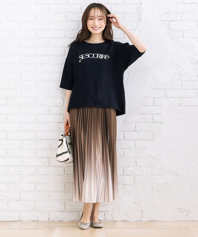 サブストリート（sab street）/【大きいサイズ】グラデーションプリーツスカート_9