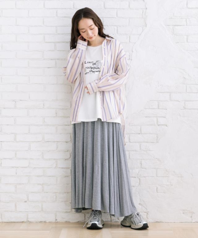 サブストリート（sab street）/【大きいサイズ】【sabstreet bis】【web限定】 シアーストライプシャツ_3