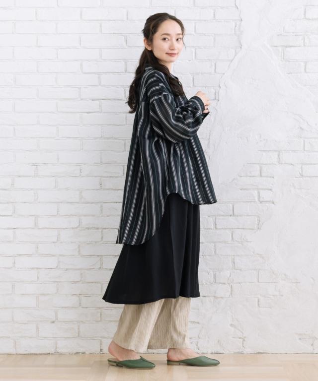 サブストリート（sab street）/【大きいサイズ】【sabstreet bis】【web限定】 シアーストライプシャツ_11