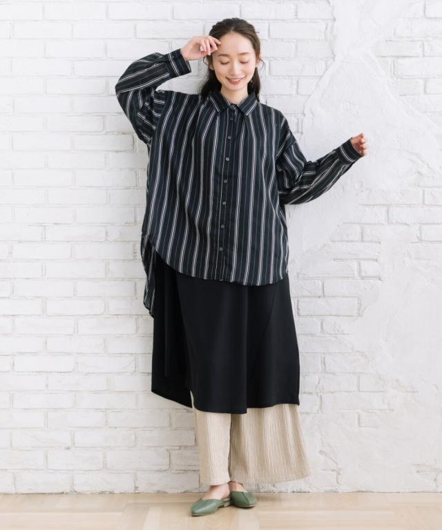 サブストリート（sab street）/【大きいサイズ】【sabstreet bis】【web限定】 シアーストライプシャツ_14