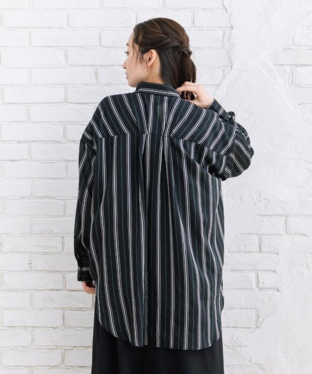 サブストリート（sab street）/【大きいサイズ】【sabstreet bis】【web限定】 シアーストライプシャツ_16