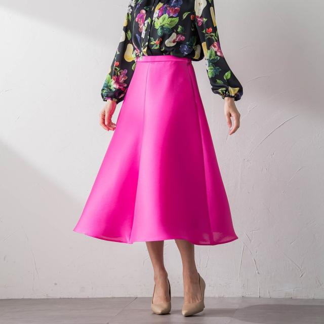 ビアッジョブルー（Viaggio blu）/シルキースカート≪洗濯機で洗える≫