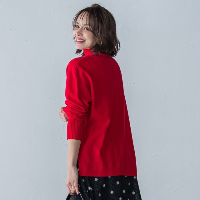 ビアッジョブルー（Viaggio blu）/【WEB限定カラーあり】ウールカシミヤハイネックプルオーバー≪手洗い可能≫