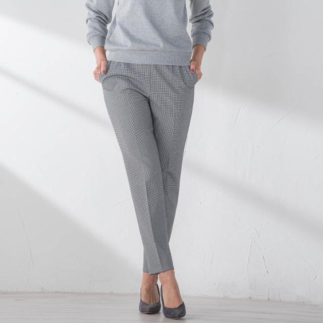 ビアッジョブルー（Viaggio blu）/ツイル裏起毛テーパードパンツ≪洗濯機で洗える≫の通販は