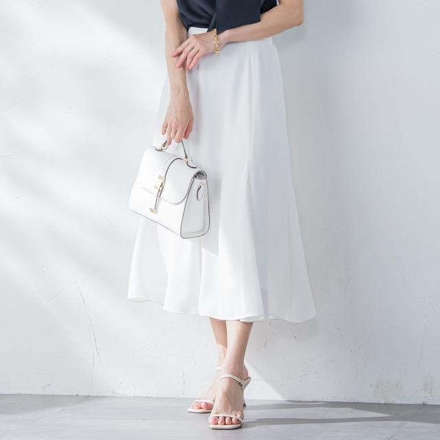 ビアッジョブルー（Viaggio blu）/接触冷感2WAYストレッチマーメイドスカート≪洗濯機で洗える≫