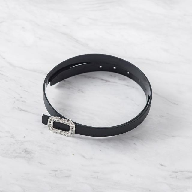 ビアッジョブルー（Viaggio blu）/リバーシブルビジューバックルベルト