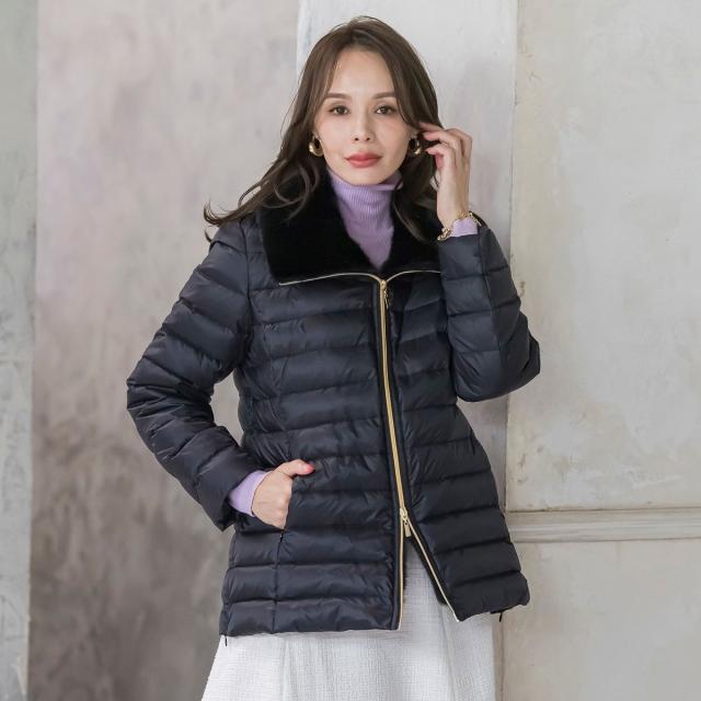 ビアッジョブルー（Viaggio blu）/襟ファーダウン