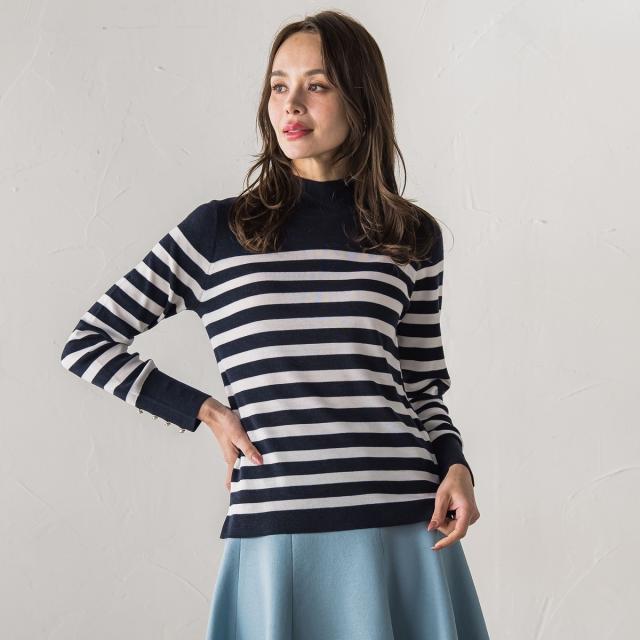 【NEW】ビアッジョブルー（Viaggio blu）/BRISBANEハイネックニット