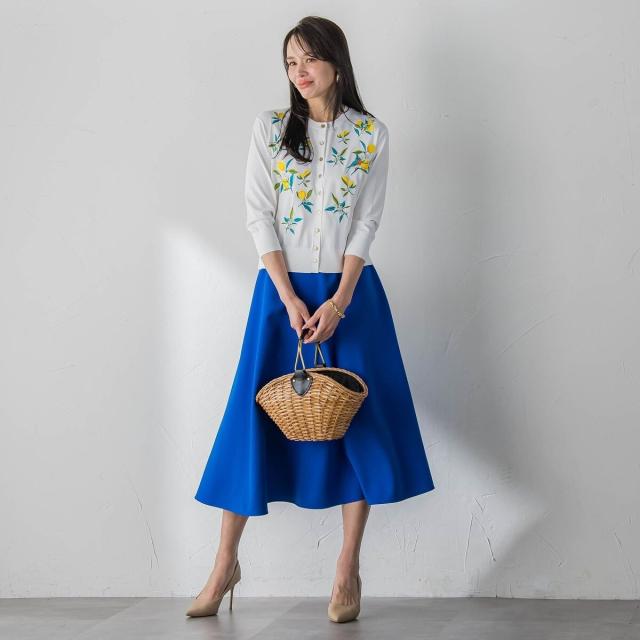 【NEW】ビアッジョブルー（Viaggio blu）/レモン刺繍ニットカーディガン_15