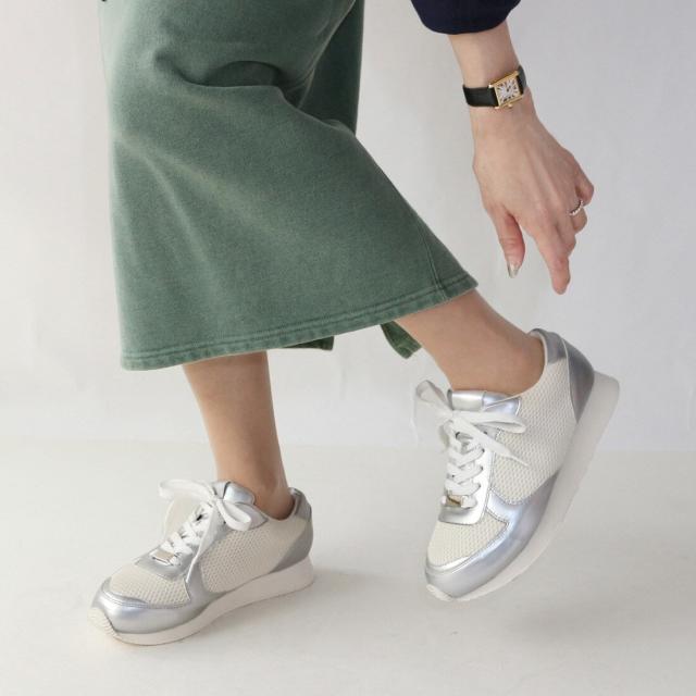 フィン（Fin）/【25春夏新作】ナイロンメッシュ厚底スニーカー フィン（Fin）/【25春夏新作】ナイロンメッシュ厚底スニーカー