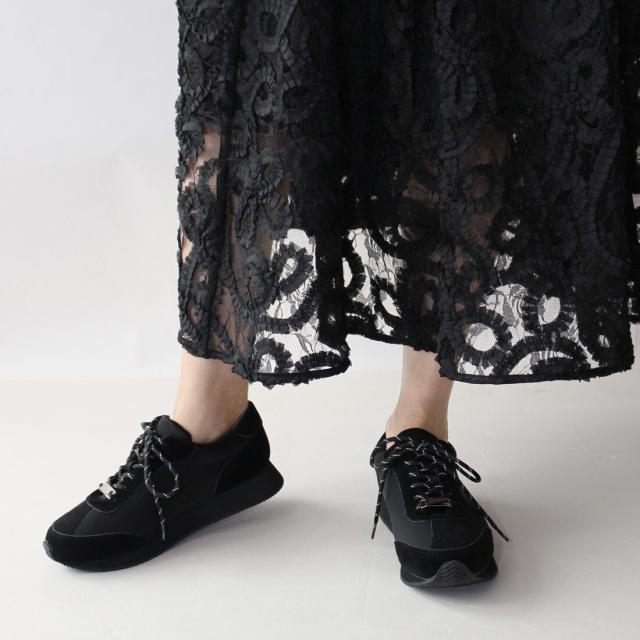 フィン（Fin）/【25春夏新作】ナイロンコンビ厚底スニーカー