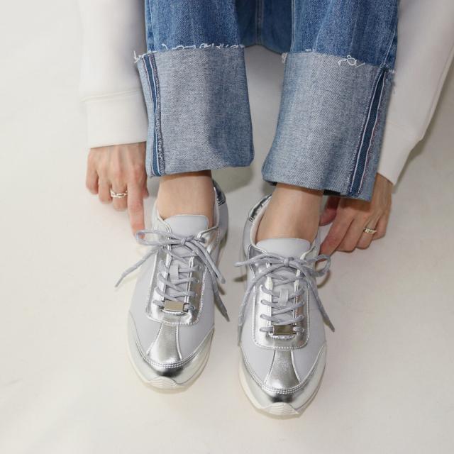 フィン（Fin）/【25春夏新作】ナイロンコンビ厚底スニーカー フィン（Fin）/【25春夏新作】ナイロンコンビ厚底スニーカー