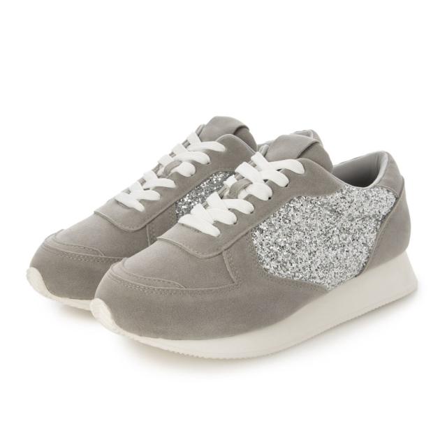 フィン（Fin）/【25秋冬新作】グリッターコンビ厚底スニーカー