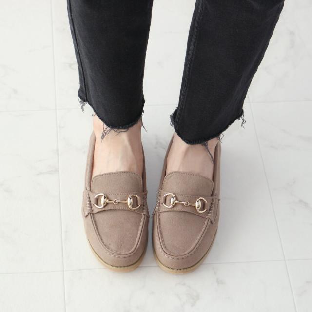 Fin フィン 05-9344 低反発スポンジ入りスエードビットローファー