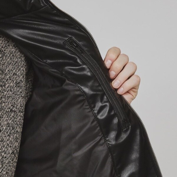 ティーケー タケオキクチ（tk．TAKEO KIKUCHI）/レザー調中綿ブルゾンの通販は