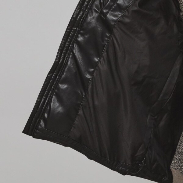 ティーケー タケオキクチ（tk．TAKEO KIKUCHI）/レザー調中綿ブルゾンの通販は