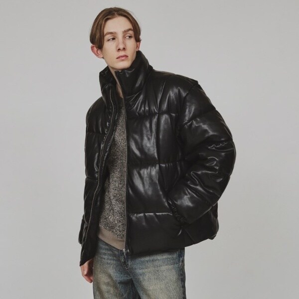 ティーケー タケオキクチ（tk．TAKEO KIKUCHI）/レザー調中綿ブルゾンの通販は