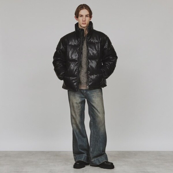 ティーケー タケオキクチ（tk．TAKEO KIKUCHI）/レザー調中綿ブルゾンの通販は