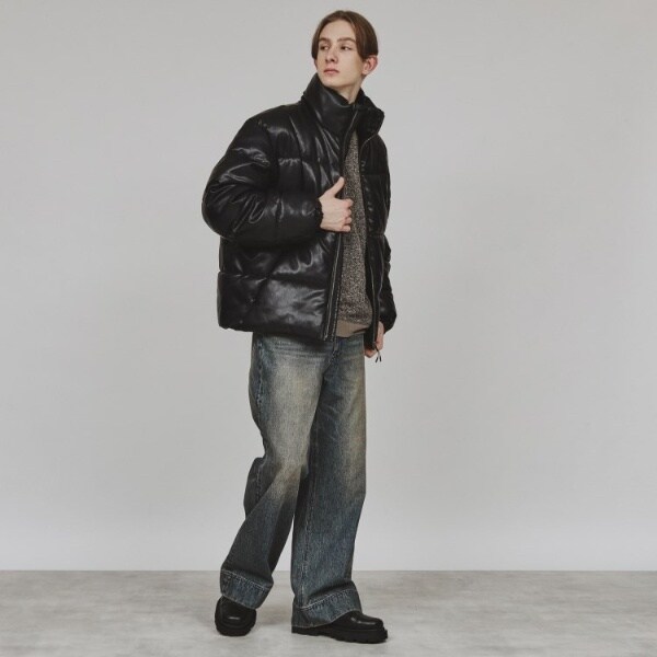 ティーケー タケオキクチ（tk．TAKEO KIKUCHI）/レザー調中綿ブルゾンの通販は