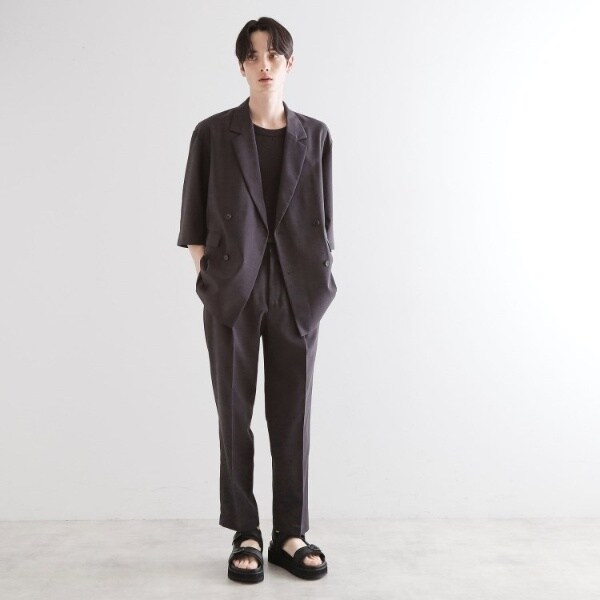 ティーケー タケオキクチ（tk．TAKEO KIKUCHI）/【セットアップ 2点セット】ダブルテーラード半袖ジャケット＋スラックス_10