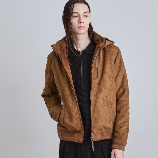 ティーケー タケオキクチ（tk．TAKEO KIKUCHI）/中綿スエードキルトフードブルゾン