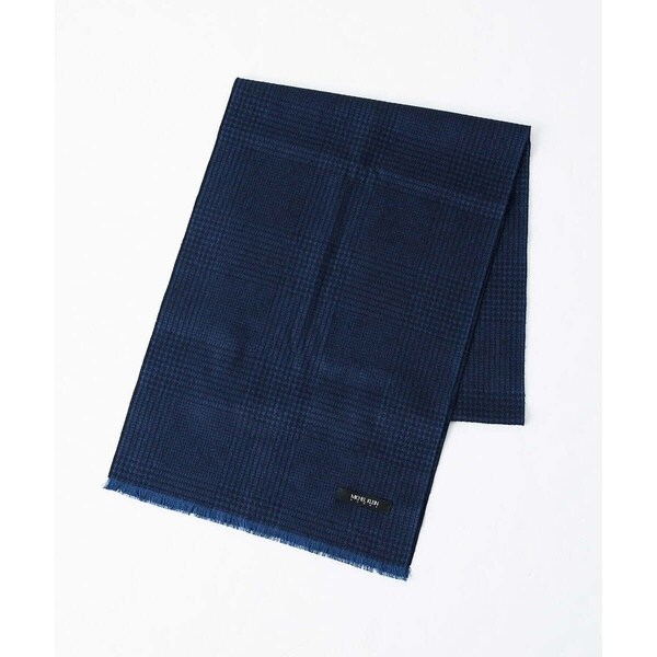 ミッシェルクランオム/シルクグレンチェックマフラーの通販は