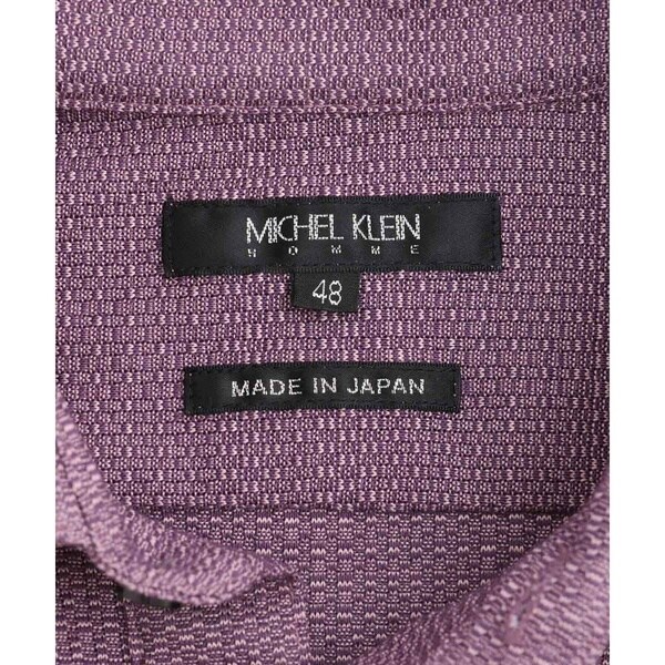 ミッシェルクランオム（MICHEL  HOMME）/【2023年モデル】《日本製》格子柄リンクス半袖ポロシャツ