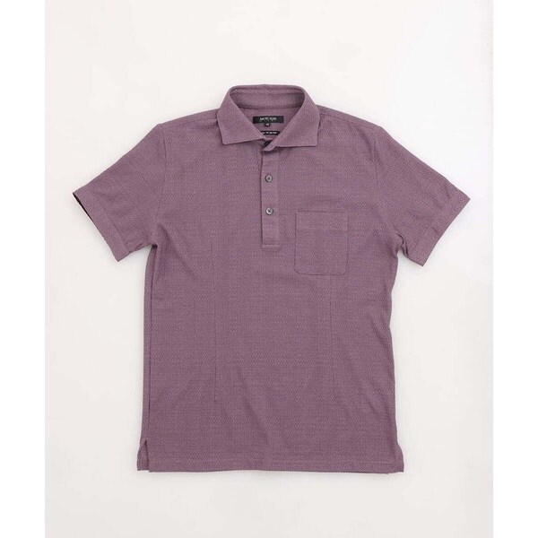 ミッシェルクランオム（MICHEL  HOMME）/【2023年モデル】《日本製》格子柄リンクス半袖ポロシャツ